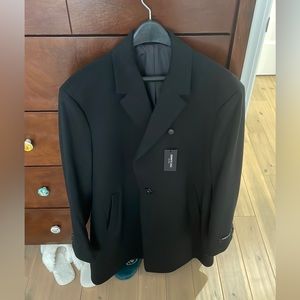Kenneth Cole Mens Raburn Black Large Peacoat. Never worn before with tags.